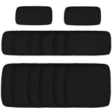 Outdoor 14pc Patio Rattan Sofa Set Cushion Polyester Cover Replacement Set - No Cushion Included