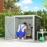 5' x 3' Metal Garden Storage Shed