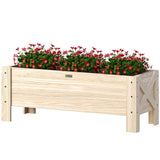 3.3 x 1.2 x 1.2 ft Garden Raised Bed Planter Grow Containers for Outdoor Patio Plant Flower Vegetable Pot
