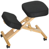 Ergonomic Kneeling Chair, Posture Chair with Rubberwood Frame