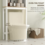 Over The Toilet Storage Cabinet, Bathroom Space Saver Cabinet with Adjustable Shelf