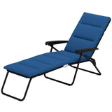 Chaise longue pliante, Méridienne de patio inclinable avec dossier réglable 6 positions