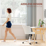 Office Chair, Armless Swivel Desk Chair with Adjustable Height, Tilt Function for Office
