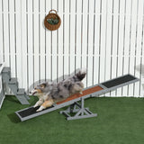 Plateforme bascule pour animaux en bois équipement d'entraînement agilité chien jeu jouet résistant aux intempéries fournitures animaux