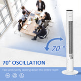 Ventilateur tour sur pied pour rafraîchissement à domicile ou chambre avec oscillation, 3 vitesses