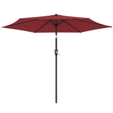 9FT Patio Umbrella, Outdoor Table Patio Umbrellith Tilt, 6 Ribs