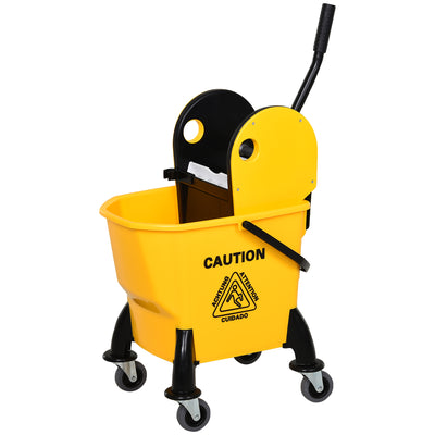 6.9 Gal/26L Mop Bucket, Wheels and Handle