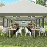 20'x33' Heavy Duty Large Party Tent & Carport with Removable Sidewalls