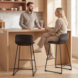 Ensemble de tabourets de bar modernes 2, tabourets de bar en cuir polyuréthane