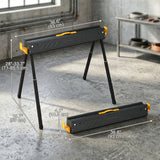 Mitre Saw Stands, Sawhorses with Height Adjustable Legs, 2x4 Bracket