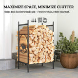 Support à bois de chauffage extérieur 19