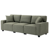 3 Seater Sofa with Storage Pockets