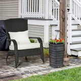 Patio Wicker Adirondack Chair
