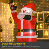 8ft Inflatable Christmas Santa Claus with Candy Cane