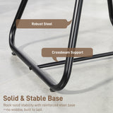 Desk Chair, Desk Chair No Wheels with Mesh Back, Lumbar Support, Metal Base for Reception