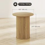 Table d'appoint ronde, table de nuit étroite pour petits espaces