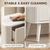 Modern Nightstand Set of 2, Bedside Table with 2 Drawers
