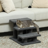 3 Tier Pet Stairs Dog Cat Step Scratch Post Furniture