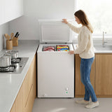 Mini Freezer, 3.5 Cu.Ft Chest Freezer with 5-Setting Adjustable Thermostat
