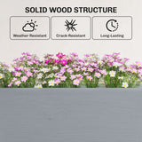 Wooden Raised Garden Bed with Legs, 72