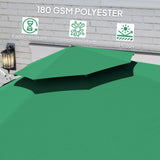 10 FT Cantilever Patio Umbrella with 360° Rotation & Adjustable Height, Crank and Tilt