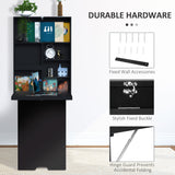 Wall Mounted Table Fold Out Convertible Desk, Multi-Functional Space Saving Computer Desk with Writing Floating Board for Students