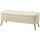 Banc de rangement 47 pouces, banc de pied de lit