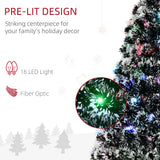 4ft Pre-Lit LED Optical Fiber Christmas Tree Artificial Seasonal Decor