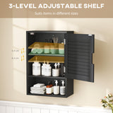 Bathroom Cabinet, Wall Mounted Storage Cabinet with Adjustable Shelves, 40 x 20 x 60 cm