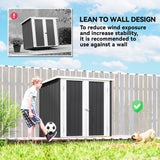 5' x 3' Metal Garden Storage Shed