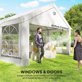 20' x 13' Party Tent, Outdoor Party Wedding Tent with 4 Removable Sidewalls