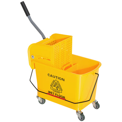 Compact Mop Bucket with Wringer, Mop Bucket on Wheels