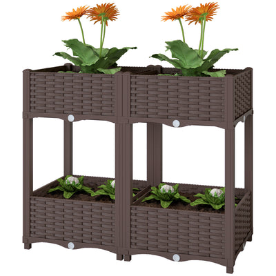 Plastic Raised Garden Bed with Legs