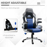 Fauteuil de bureau gaming en cuir PU, chaise d'ordinateur de direction avec hauteur réglable et roulettes pivotantes