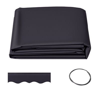 11' x 10' Retractable Awning Fabric Replacement Outdoor Sunshade Canopy Awning Cover