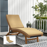 Coussin de siège 1 pièce remplacement avec dossier pour chaise longue