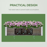 3' x 1' Raised Garden Bed Elevated Wooden Planter Box Outdoor for Backyard