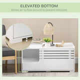 Hidden Cat Litter Box Furniture, Cat Litter Box Enclosure with Storage Compartments and Side Table Function
