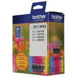 Brother Genuine LC30113PKS 3-Pack Standard-yield Colour Ink Cartridges