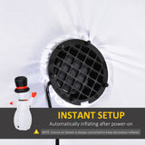 8 Ft Tall Outdoor Lighted Airblown Inflatable Christmas Lawn Decoration - Waving Snowman