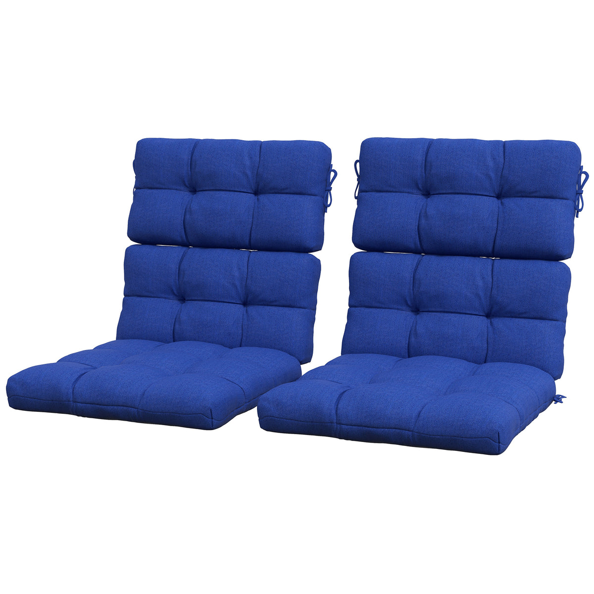 2-Piece Back Seat Cushion Replacement, Outdoor Patio Chair Cushions Set with Ties
