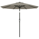 8.5FT Patio Umbrella, Round Garden Parasol with 6 Ribs, Market Sunshade Tilt Canopy w/ Crank Handle for Outdoor