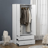 Armoire Wardrobe Closet with 2 Drawers, 71
