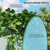 Metal Raised Garden Bed with Trellis