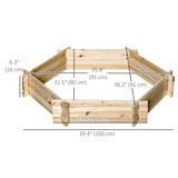 Bac à plantes hexagonal sans vis 39