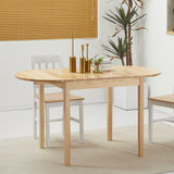 Solid Wood Kitchen Table, Drop Leaf Tables for Small Spaces, Folding Dining Table