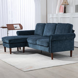 L Shape Sofa, Wooden Legs, Corner Sofa for Living Room