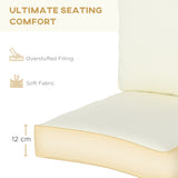 Patio Chair Cushions, Thick Deep Seat Outdoor Seat Cushion with Back Cushion
