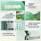 20x10x6.6ft Heavy Duty Outdoor Walk-in Tunnel Greenhouse Portable Garden Planting Warm House with PE Cover
