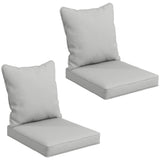 Ensemble de remplacement 2 coussins de siège et coussins pour dossier